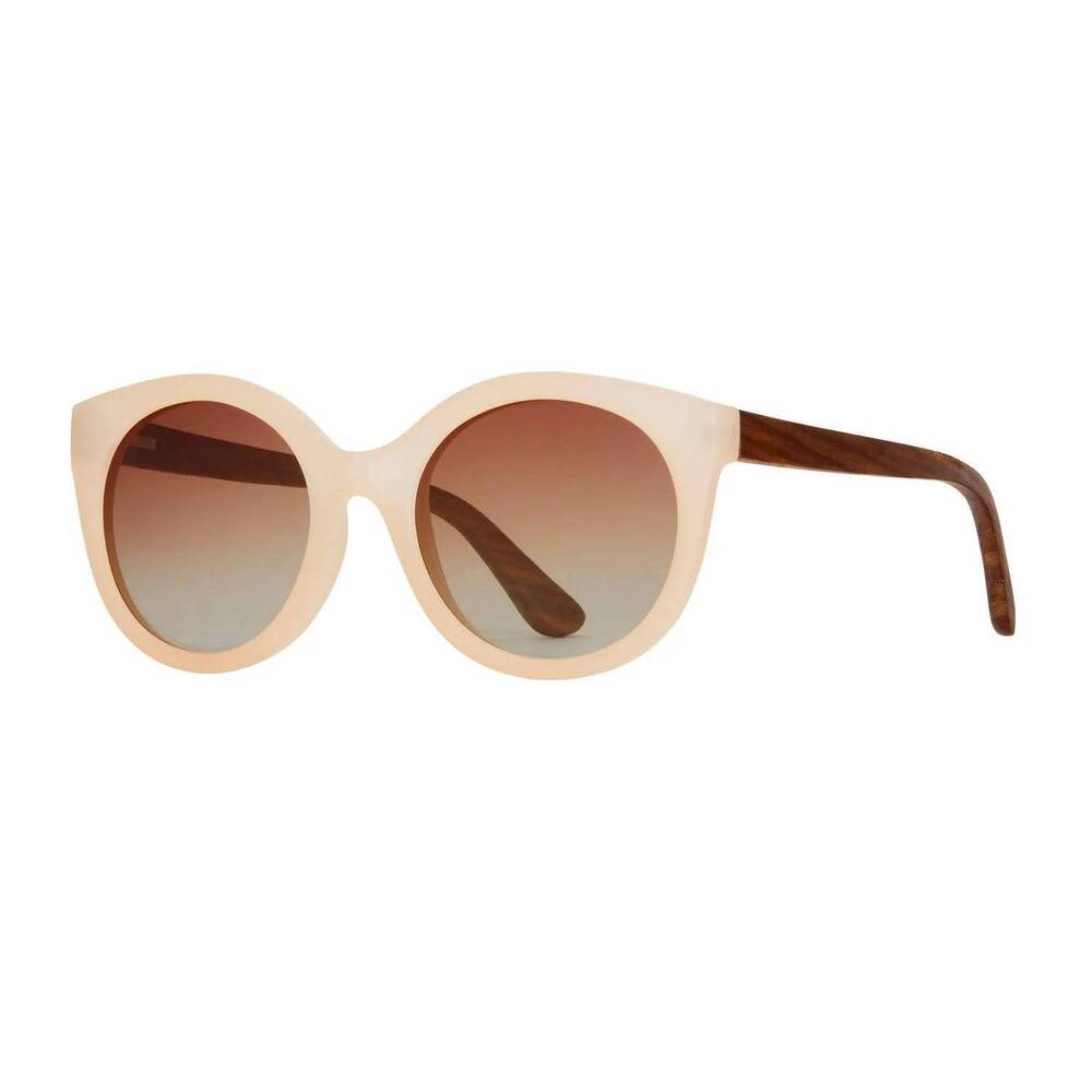 NEW BLUE PLANET ECO-EYEWEAR women's ellyn polarized sunglasses in matte beige wa